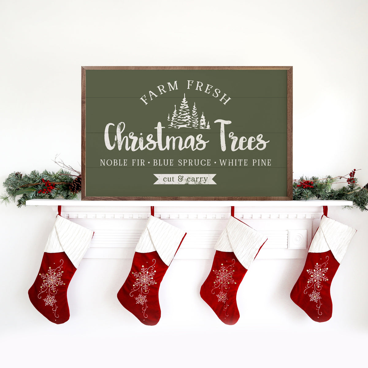 Farm Fresh Christmas Trees Wall Art