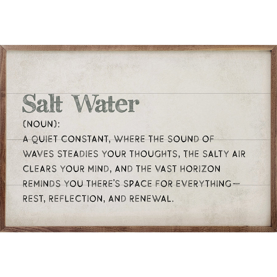 Salt Water Definition