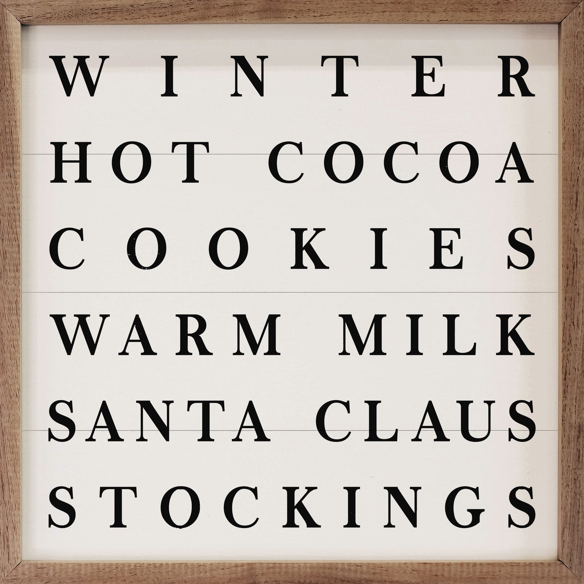 Christmas Comforts White Wall Art