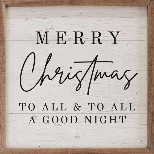 Merry Christmas To All Wall Art