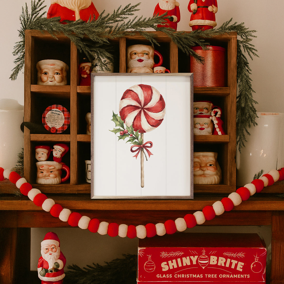 Christmas Lollipop Wall Art