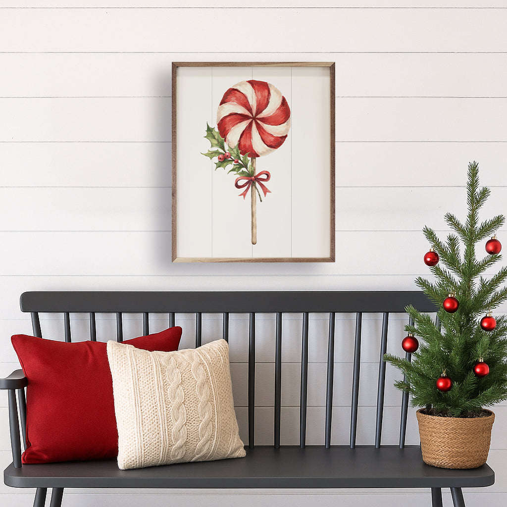 Christmas Lollipop Wall Art