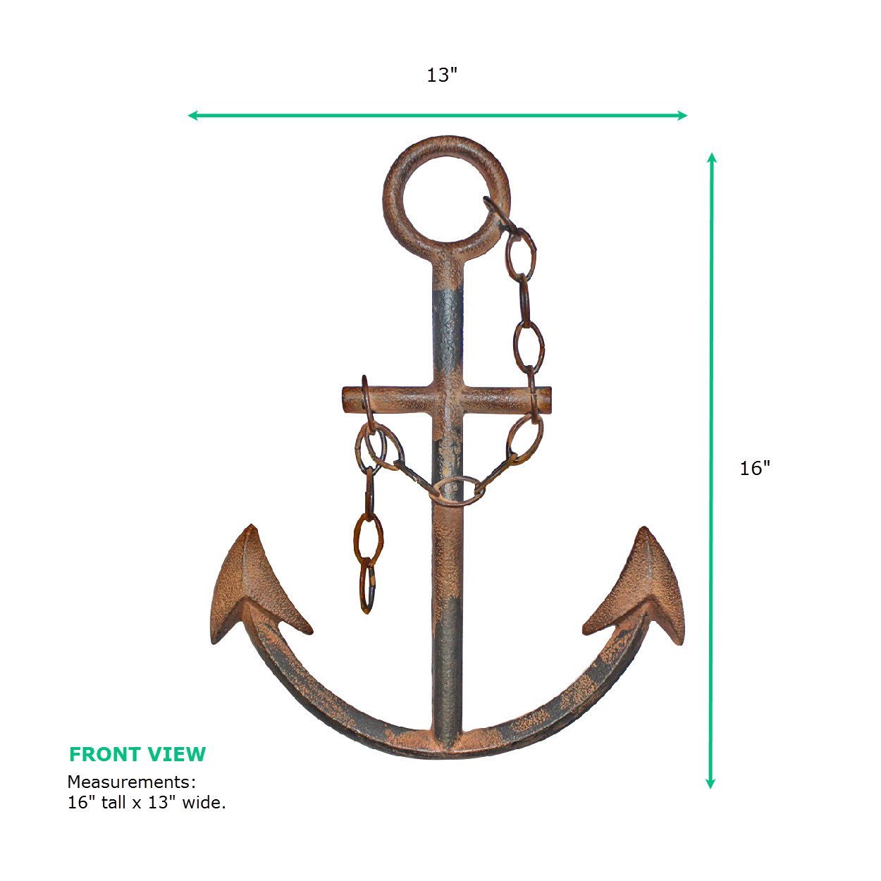 Rustic Nautical Anchor Wall Decor