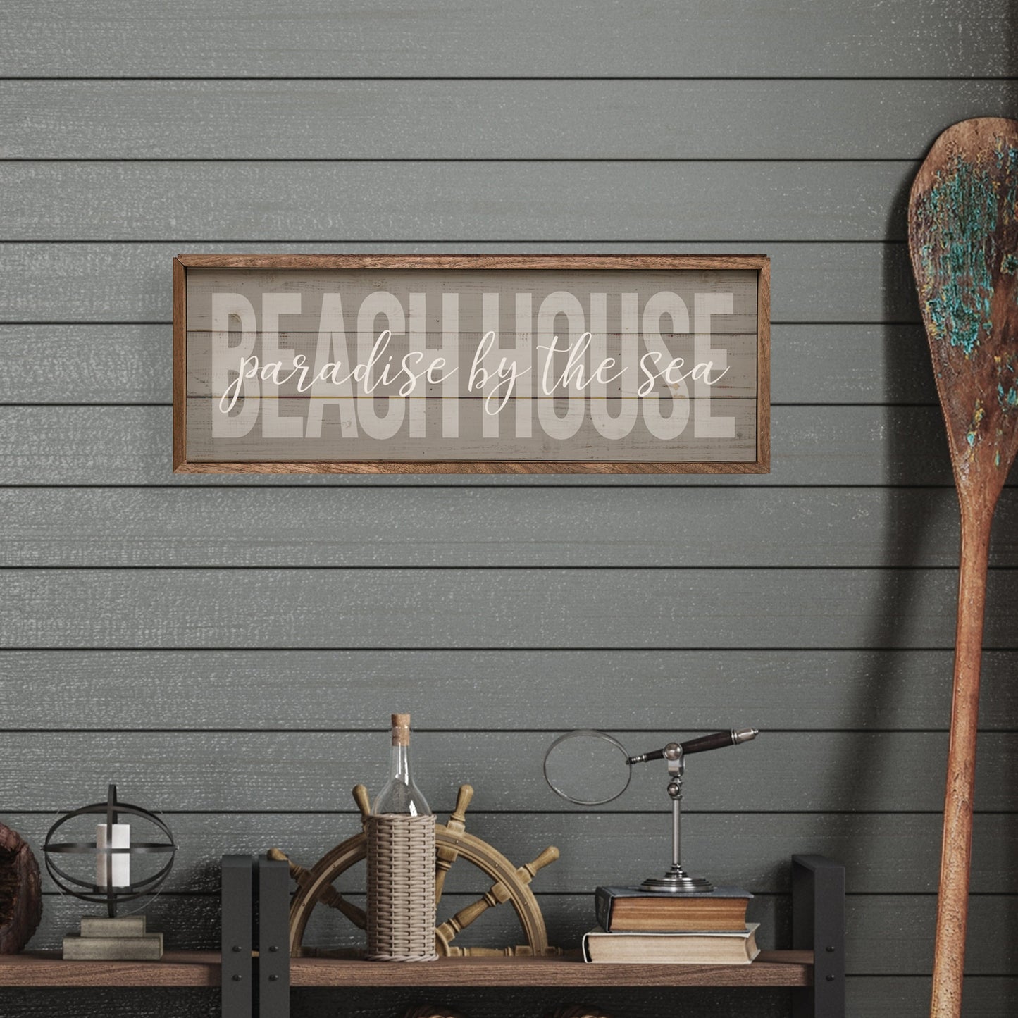 Beach House Paradise By The Sea Gray