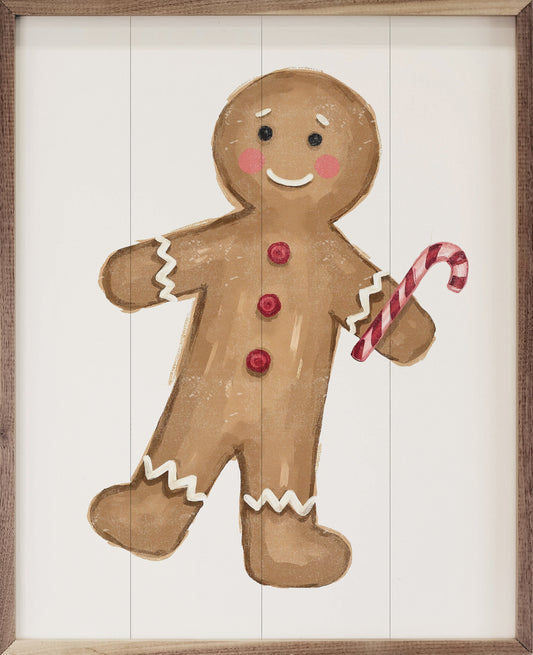 Christmas Gingerbread Man Wall Art