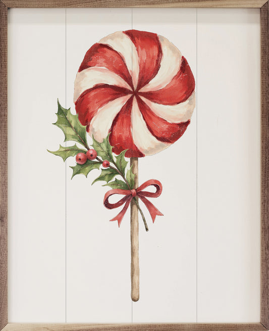 Christmas Lollipop Wall Art