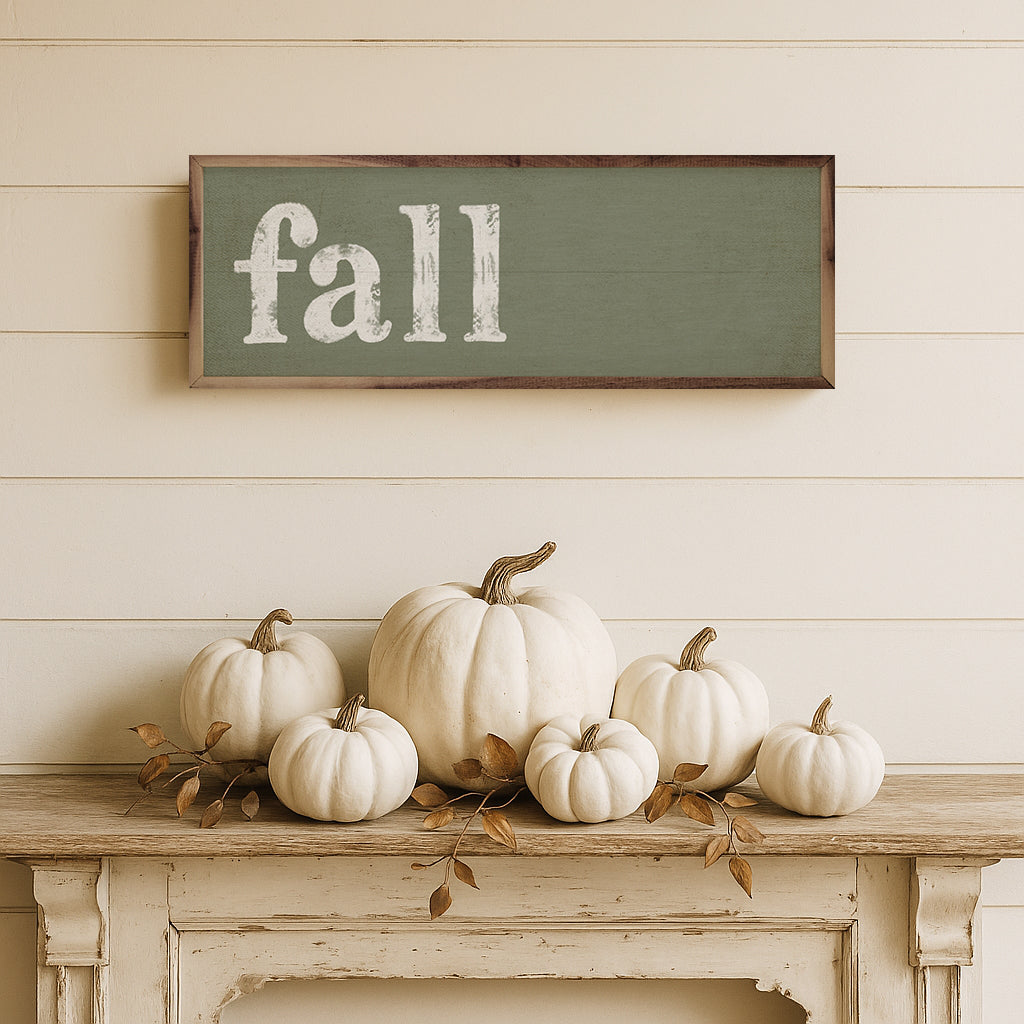 Rustic Distressed Fall Wall Sign | Farmhouse Autumn Décor