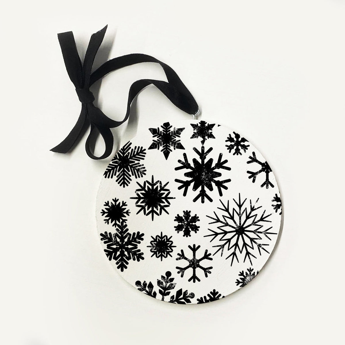 Let It Snow Wooden Ornament