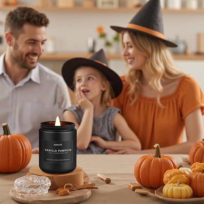 Fall Candle - Harvest Season Scented Candles, Fall Soy Candle for Home Decor, 7 oz Natural Soy Wax – Long-Lasting Autumn Candles