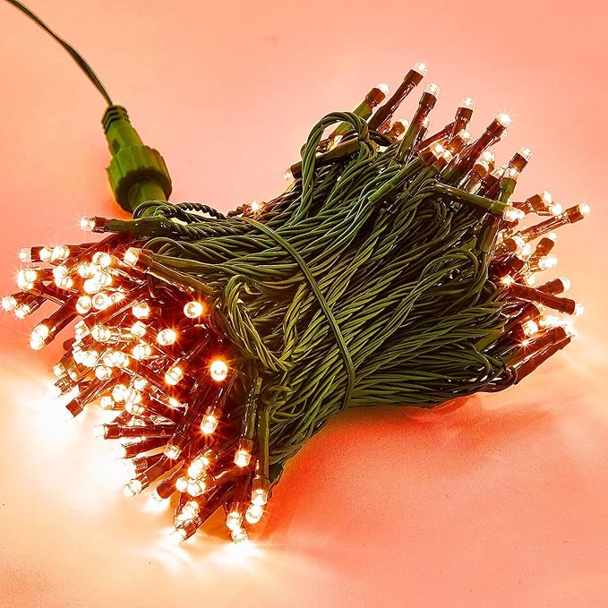 Orange Halloween String Lights | 66FT 200 LED Waterproof Fairy Lights — 8 Modes, Indoor & Outdoor