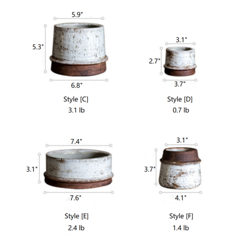 Rustic Handmade Ceramic Vase Collection