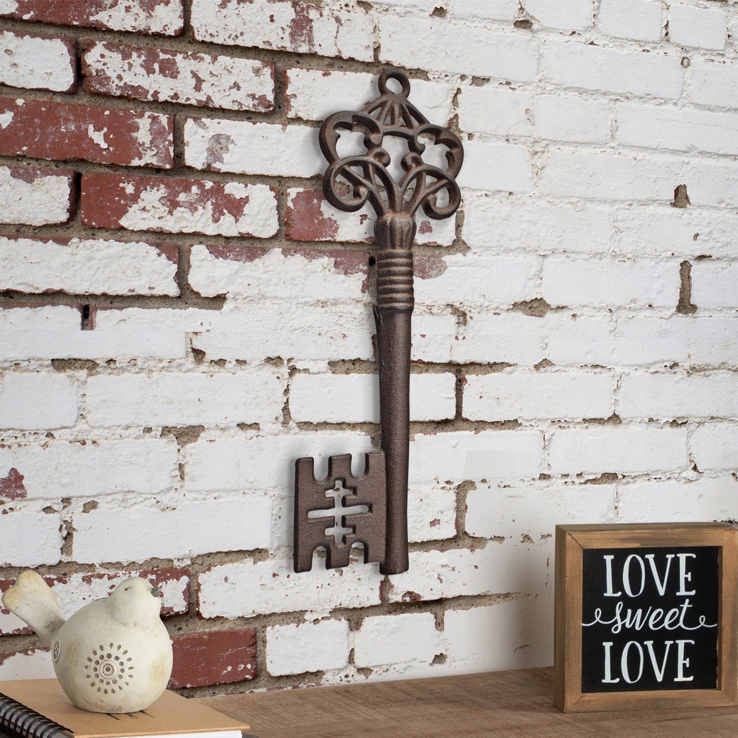 Rustic Cast Iron Skeleton Key Wall Decor