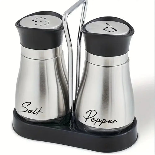 Kitchen Glass Spice Bottle Adjustable Refillable Salt and Pepper